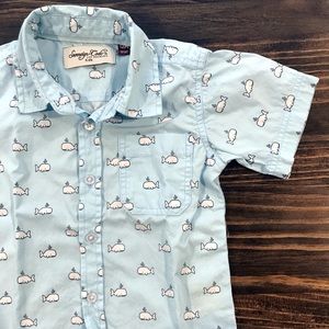 12 Mo Sovereign Code Blue Whale Button Down